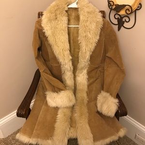 Wilson leather suede coat